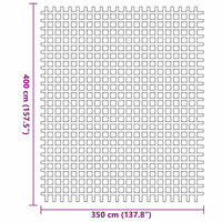 Tenttapijt Groen 400 &times; 350 cm Polyester 7
