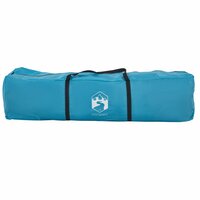 Gezinstent met luifel 9-persoons snelontgrendeling blauw 9