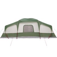 Familietent met verandakoepel 9-persoons waterdicht groen 8