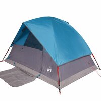 Koepeltent 4-persoons waterdicht blauw 3