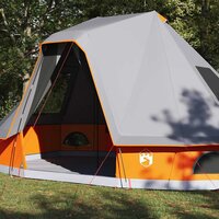 Familie Tipi Tent met dak Grijs en Oranje 466 x 310 x 240 cm 4