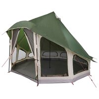 Familie Tipi Tent met dak Groen 404 x 370 x 270 cm 2