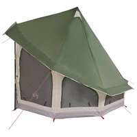Familie Tipi Tent met dak Groen 404 x 370 x 270 cm 6