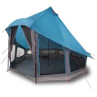 Familie Tipi Tent met dak Blauw 404 x 370 x 270 cm 3