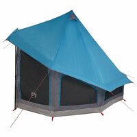 Familie Tipi Tent met dak Blauw 404 x 370 x 270 cm 6