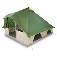 Familie Tipi Tent met dak Groen en Bruin 358 x 296 x 258 cm 3