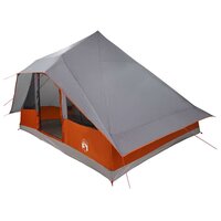 Familie Tipi Tent met dak Grijs en Oranje 364 x 281 x 257 cm 2