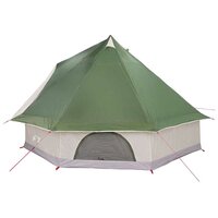 Familie Tipi Tent met dak Groen en beige 400 x 346 x 250 cm 6