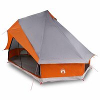 Familie Tipi Tent met dak Grijs en Oranje 400 x 346 x 250 cm 3