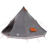 Familie Tipi Tent met dak Grijs en Oranje 560 x 560 x 300 cm 2