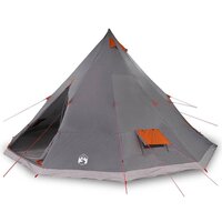 Familie Tipi Tent met dak Grijs en Oranje 560 x 560 x 300 cm 3
