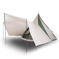 Familie Tipi Tent met dak Groen en beige 510 x 690 x 330 cm 3