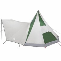 Familie Tipi Tent met dak Groen en beige 510 x 690 x 330 cm 6