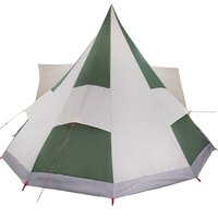 Familie Tipi Tent met dak Groen en beige 510 x 690 x 330 cm 7