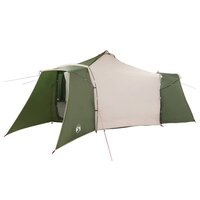 Tipi Tent met dak Groen en beige 492 x 492 x 275 cm Stof 2