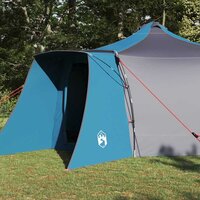 Tipi Tent met dak Blauw en Grijs 492 x 492 x 275 cm Stof 4