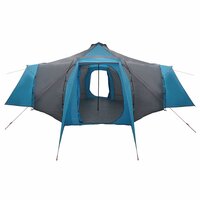 Tipi Tent met dak Blauw en Grijs 492 x 492 x 275 cm Stof 5