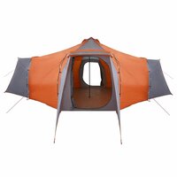 Tipi Tent met dak Grijs en Oranje 492 x 492 x 275 cm Stof 5