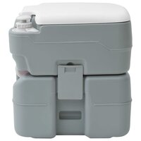 Camping Toilet Grijs 41.5 x 36.5 x 42 cm Kunststof 5