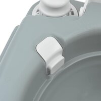 Camping Toilet Grijs 41.5 x 36.5 x 42 cm Kunststof 7