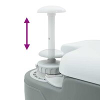 Camping Toilet Grijs 41.5 x 36.5 x 42 cm Kunststof 8