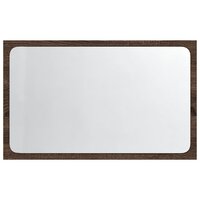 Badkamerspiegel met LED 60x8,5x38 cm bewerkt hout bruin eiken 6