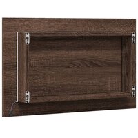 Badkamerspiegel met LED 60x8,5x38 cm bewerkt hout bruin eiken 8