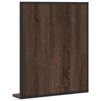 Badkamerspiegel met schap 50x12x60 cm hout bruin eikenkleurig 6
