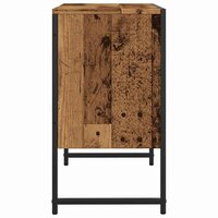 Wastafelkast 60x33x60 cm bewerkt hout oud houtkleurig 6