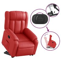 Sta-op-stoel kunstleer rood 5