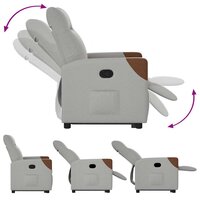 Sta-op-stoel verstelbaar stof wolk grijs 8