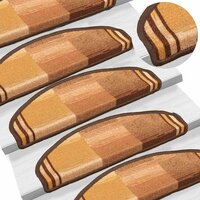 Trapmatten zelfklevend 5 st 65x21x4 cm bruin 5