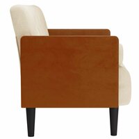 Tweezitsbank met kussen 110 cm linnen 4