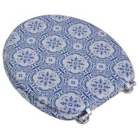 Toiletbrillen met deksels 2 st porselein MDF 3