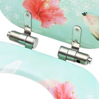 Toiletbrillen met soft-close deksel 2 st flamingo MDF 7