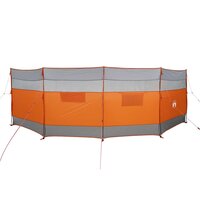 Windscherm camping waterdicht 510x153 cm grijs en oranje 4