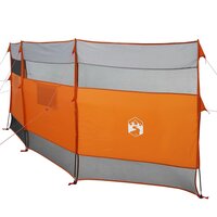 Windscherm camping waterdicht 510x153 cm grijs en oranje 5