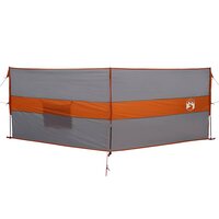 Windscherm camping waterdicht 344x120 cm grijs en oranje 2