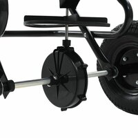 Strooiwagen sleepmodel 45 L 125x74x79 cm PVC en staal 9