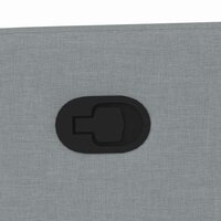 Massagestoel verstelbaar stof lichtgrijs 9