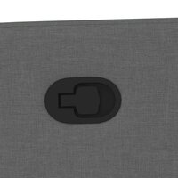 Massagestoel verstelbaar stof donkergrijs 9