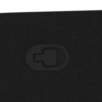 Massagestoel verstelbaar stof zwart 9