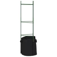 Tomatenkooi met plantenzak 2 st 116 cm staal en polypropeen 7