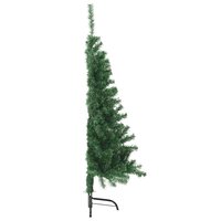Kunstkerstboom met standaard half 150 cm PVC groen 5