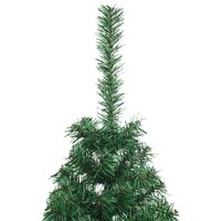 Kunstkerstboom met standaard half 150 cm PVC groen 6