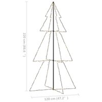 Kegelkerstboom 300 LED&amp;apos;s binnen en buiten 120x220 cm 7
