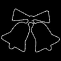 Kerstfiguur klokken met 72 LED&amp;apos;s 50x56 cm 4