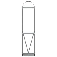 Haardhoutopslag 40x45x170 cm gegalvaniseerd staal antraciet 4