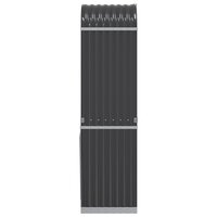 Haardhoutopslag 40x45x170 cm gegalvaniseerd staal antraciet 5