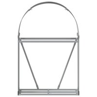 Haardhoutopslag 80x45x120 cm gegalvaniseerd staal antraciet 4